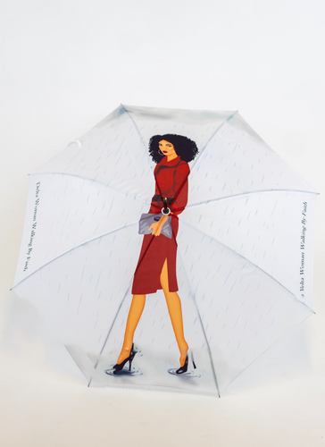 Delta Woman Walking by Faith Umbrella