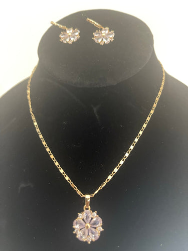 Purple Crystal Necklace